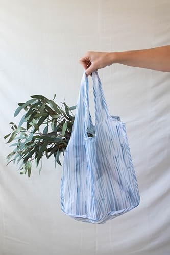 Reusable Grocery Bag (Indigo Reeds)