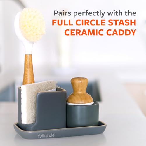 Bubbly Palm Brush & Ceramic Soap Dispenser