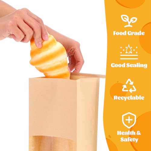 100 Pcs Small Bread Bags for Homemade Bread
