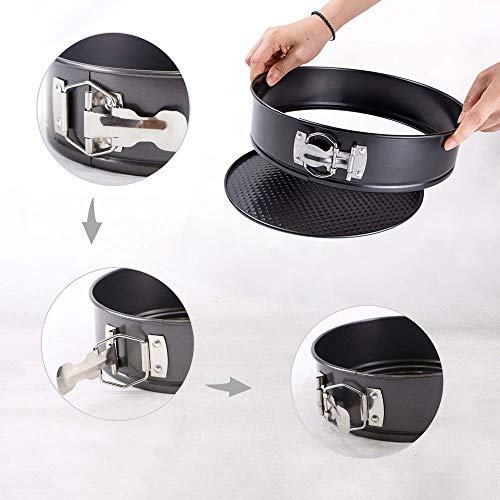 Springform Pan 10 Inch Cheesecake Pan Loose Base Round Cake Mold Baking Pan with Removable Bottom for Pressure Cooker (10 inch)