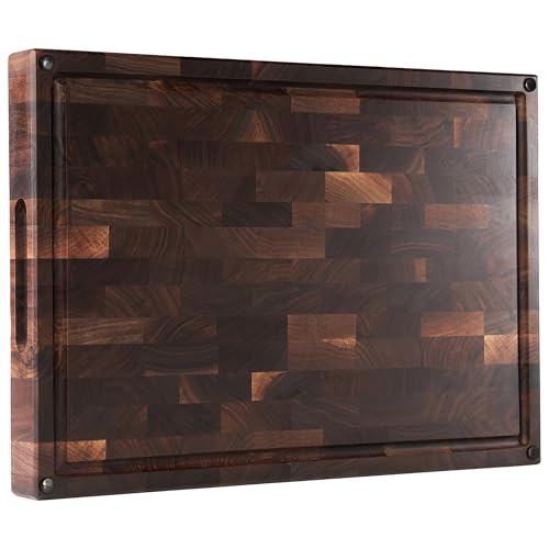 American Black Walnut Wood Cutting Board 20"x15"x2" Large (20 x 15 x 2 in / Black Walnut)
