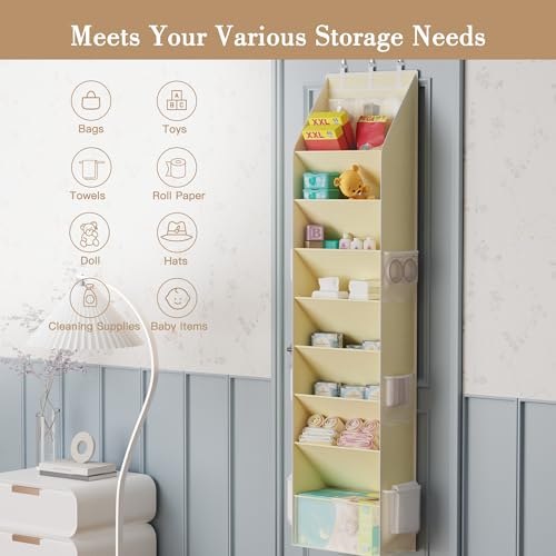 Shoe Storage Over the Door Shoe Organizer (Beige / 1 Pack)