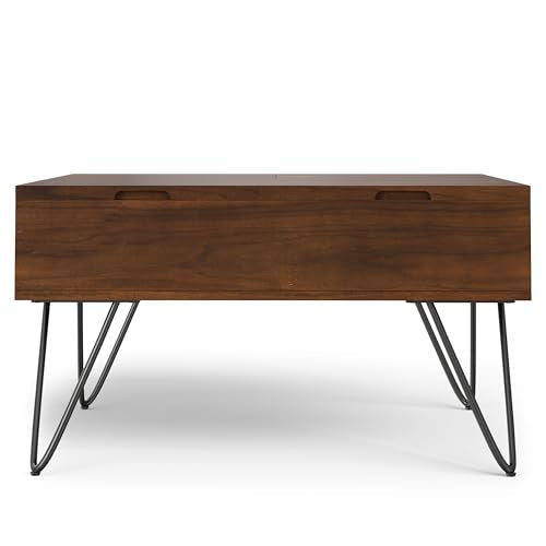 Hunter 32" Wide Walnut Veneer Square Lift Top Coffee Table
