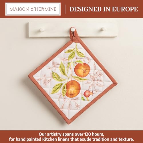 Pot Holders 100% Cotton Potholders (128 - Vintage Harvest / 8" x 8" (Pot Holder Pack of 1))