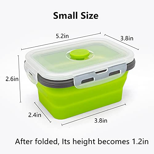 3piece Collapsible Food Storage Containers with Lids (3 Count)