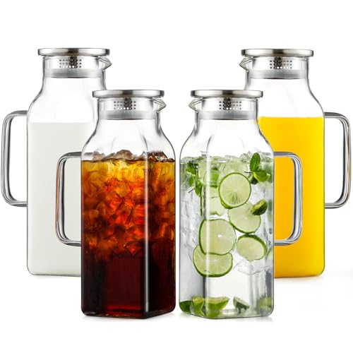 4 Pack 2 Liters (68 oz Clear)