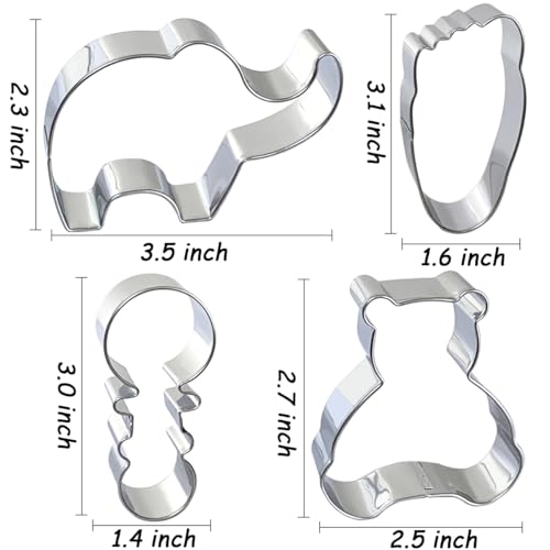 Baby Shower Cookie Cutters 8Pcs (Baby Shower 8Pcs)