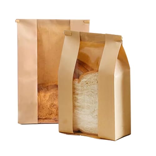 Bread Bags Paper 13 x 8.3 x 3.5 inch for Homemade Bakery (13 x 8.3 x 3.5-inch)