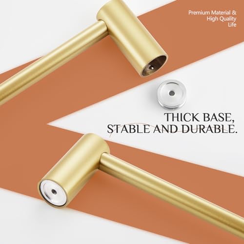 Towel Holder Gold for Bathroom Hanger 36 (Brushed Gold / 36-Inch)