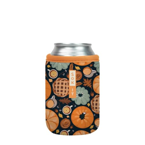 CanSok Sleeve for Beer & Soda Insulated Neoprene Cover (Give Thanks / 12oz Can Sleeve)