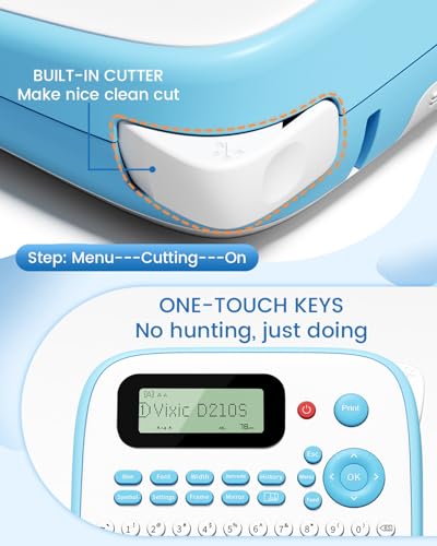 Label Maker Machine with Tape (Blue Label Maker)