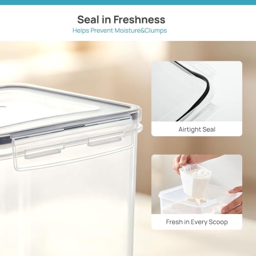 3 PCS Flour and Sugar Storage Container Sets for Beginner Bakers (3 Pack)