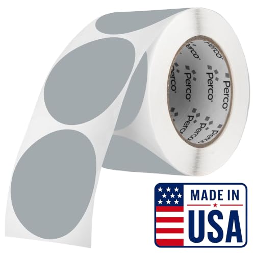 Grey Round Circle Dot Sticker 3 (Grey / 3 Inch)