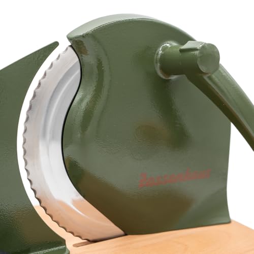 Original Classic Adjustable Bread Slicer for Uniform Slices (11.75" x 8" x 4.7" / Cyprus Green)