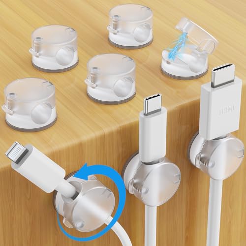8 Pack Magnetic Cable Clips (8 Count)