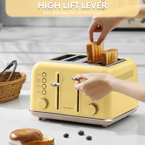 DT640 4 Slice Toaster (4-Slice / Yellow)