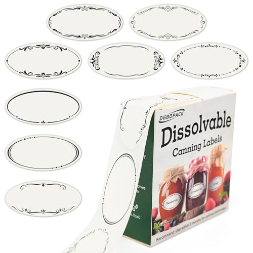 Water Soluble Canning Labels (200 Count)
