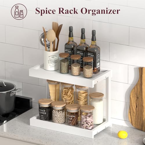 Counter Shelf Organizer (White / Large)