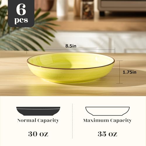Pasta Bowls Set of 6 (6.66 Count)