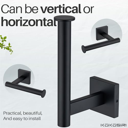 Toilet Paper Holder for Bathroom Toilet Roll Holder Hold Mega Rolls Wall Mounted