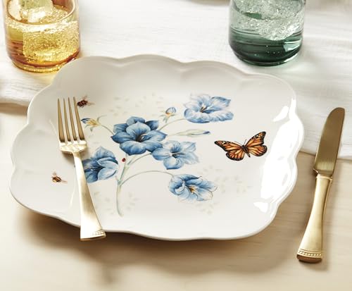 894309 Butterfly Meadow Square 4 (Butterfly Meadow Square 4-Piece Dinner Plates)