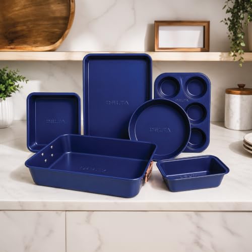 Stackable Nonstick Bakeware Set (Blue)