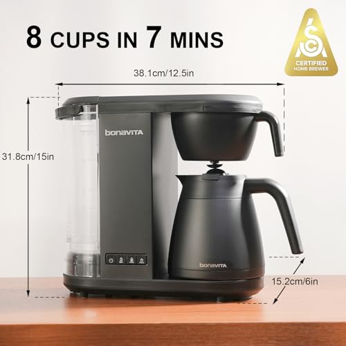 Enthusiast 8 Cup Drip Coffee Brewer (Matte Black)
