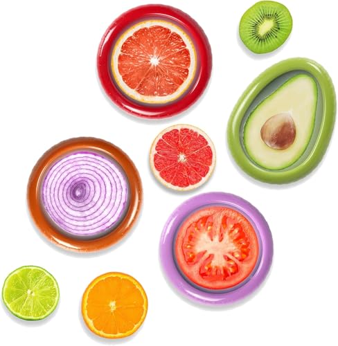Avocado Saver and Onion Storage (Brown, green, red, light purple)