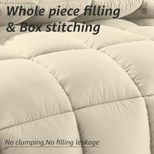All Season Queen Size Bed Comforter (Beige / Queen（88*88）)