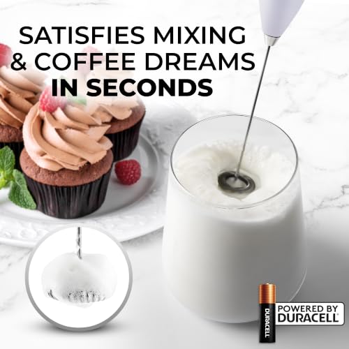 Zulay Powerful Milk Frother for Coffee with Upgraded Titanium Motor (Grand Cloud / OG Frother)