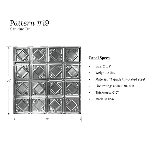Tin Backsplash [5 (Pattern #19 / Unfinished)