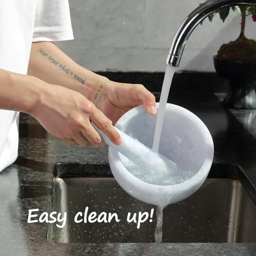 Luxury Marble Mortar and Pestle Set