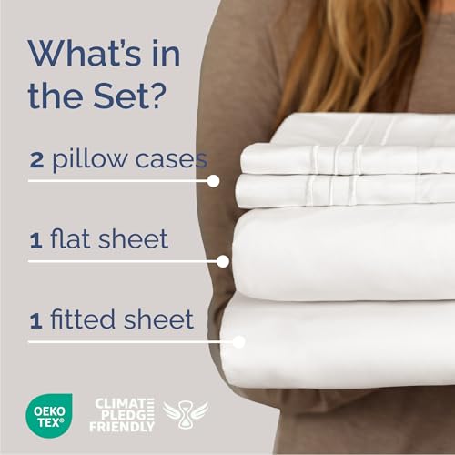 Cal King Size 4 Piece Sheet Set (02 - Antique White / California King)