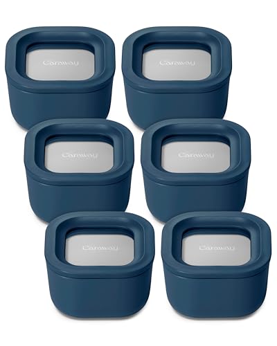 6 Piece Food Storage Container Set (Navy / 1.75 Cup Food Storage (6x))