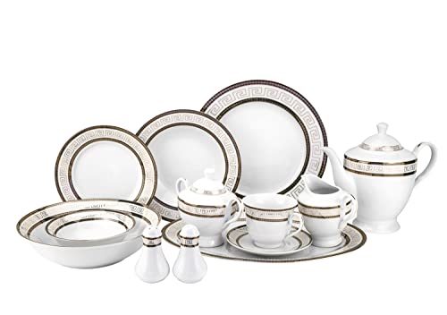 57 pc Banquet Dinnerware Set (Athens)