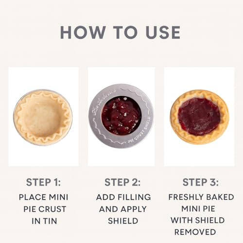 Individual Pie Crust Protector Shields (Original Mini, 5-Inch, Set/2)