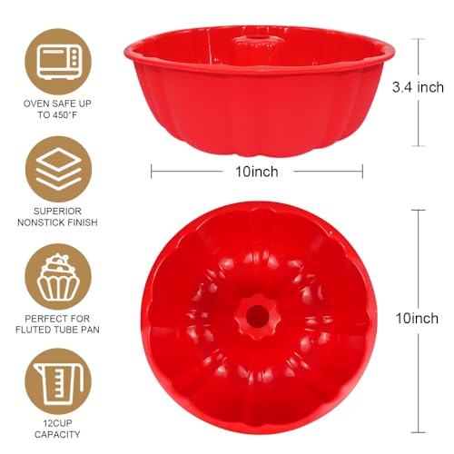 10 Inch Round Silicone Cake Pan