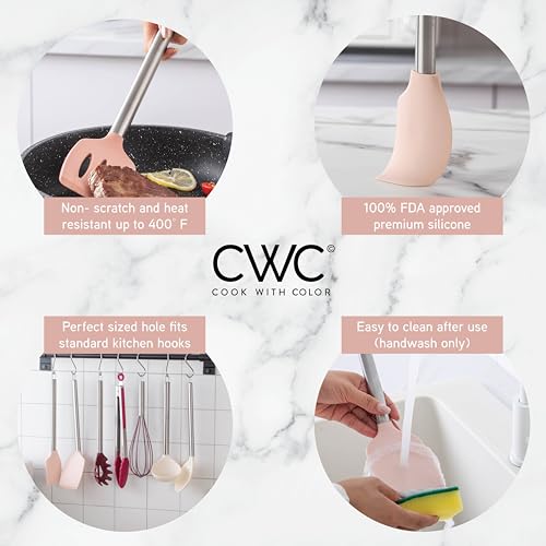 Silicone Cooking Utensils (Rose / 10 Pieces)