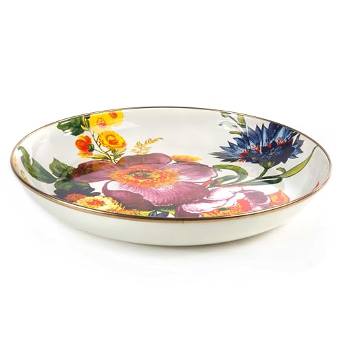 Enamel Abundant Bowl (White Flower Market)