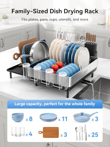 Large Dish Drying Rack (Black-new)