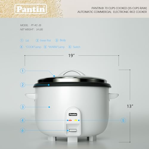 Commercial Electric Rice Cooker (35 Cups)