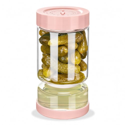 Pickle Jar with Strainer Flip (06-Pink / 37oz 1pc)