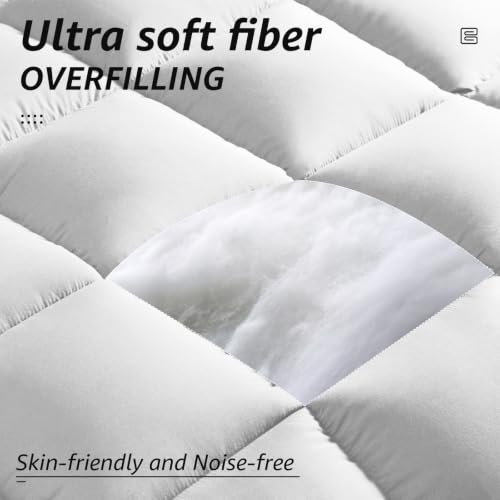 All Season King Size Bed Comforter (White / King（90*102）)
