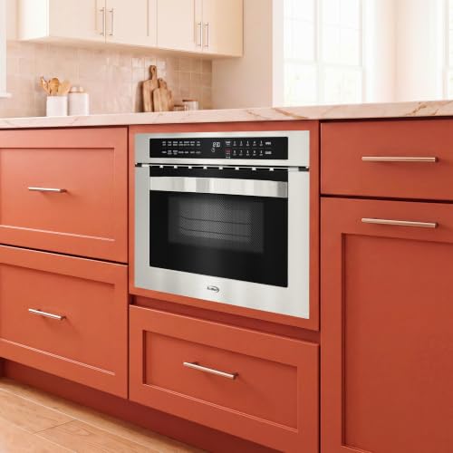 24 in. Built In Microwave Drawer with Air Fry (Black / 1.2 cu. ft.)