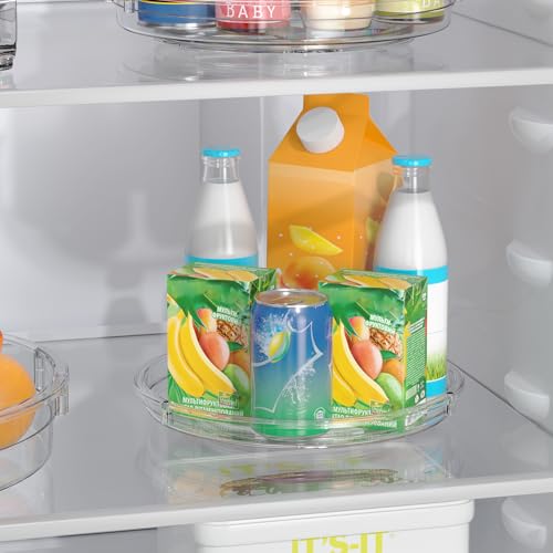 4 Pack 9.25in Lazy Susan Organizer (Clear 9.25in / 4 Pack)