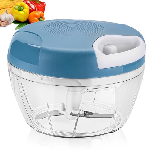 Manual Food Chopper (500ML-BLUE)
