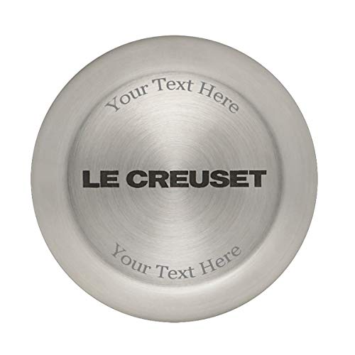 Enameled Cast Iron Signature Round Dutch Oven with Personalized Knob Engraving (w/ Engraved Knob / 2 Qt)