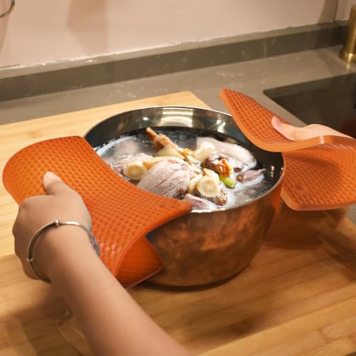 Silicone Square Trivets Mat (Orange)