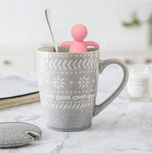 Loose Leaf Tea Infuser Tea Steeper for Girl Kid Extra Fine Mesh Pink (Pink)