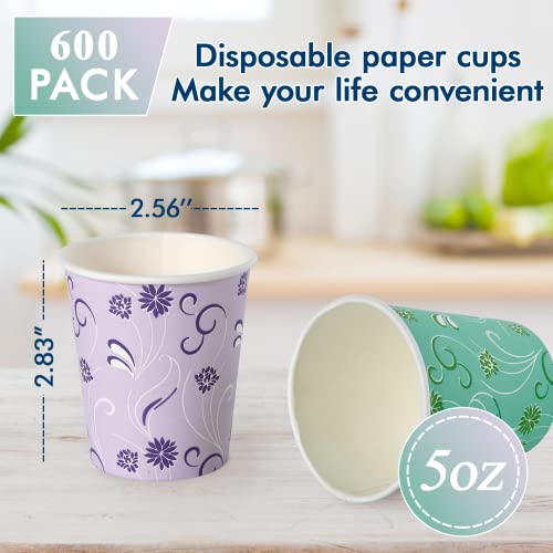 5 oz Paper Cups (5OZ - Green and Purple)